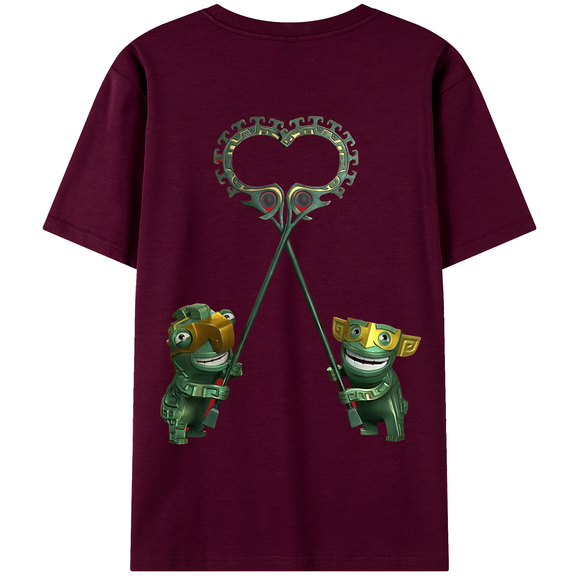 （画像用） Ne Zha 2 ナタ 魔童の大暴れ レディース半袖Tシャツ(バックプリント)